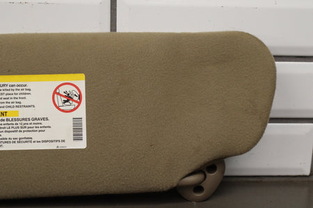 2002 Chevrolet Silverado 2500 HD Sun Visor Pair Left/Right Tan 52