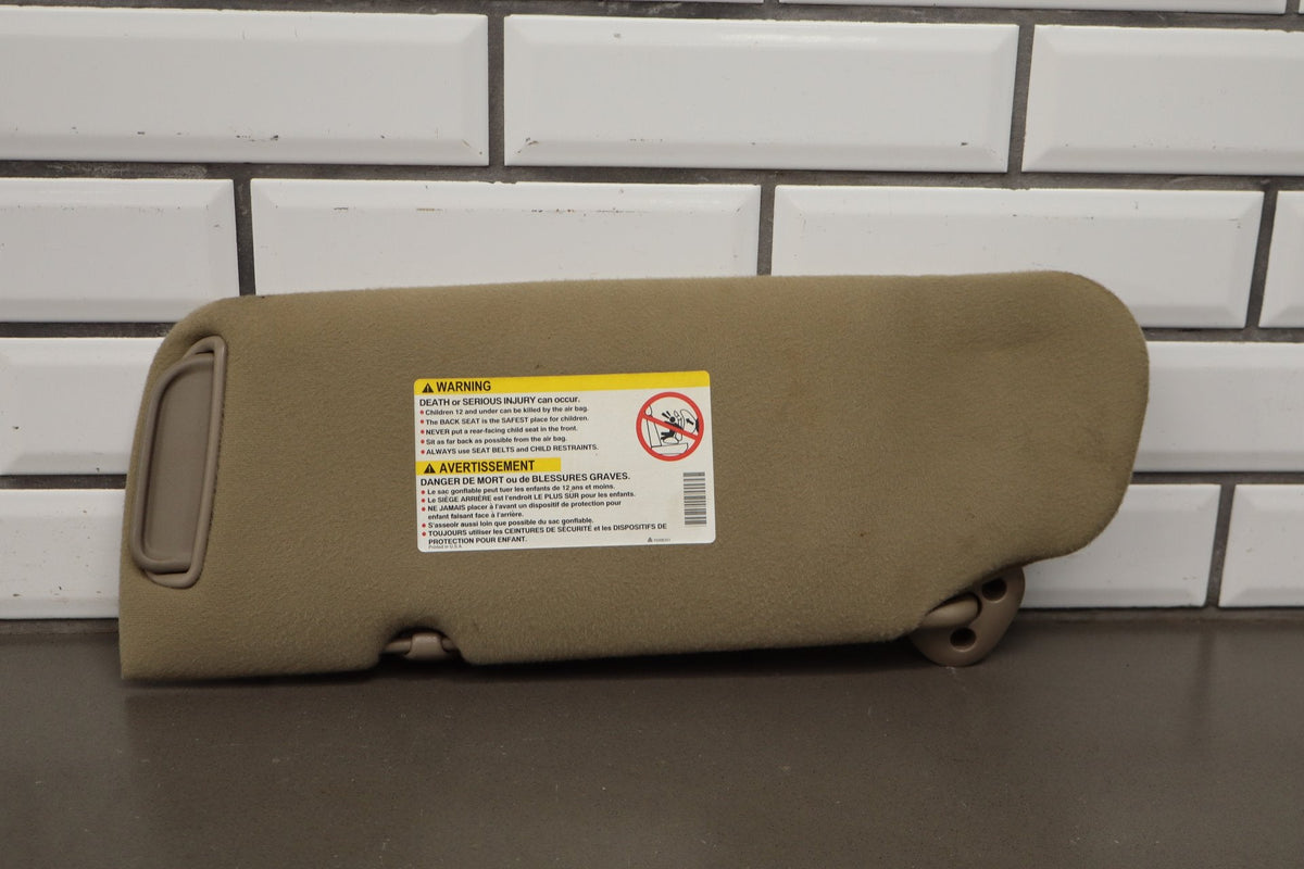 2002 Chevrolet Silverado 2500 HD Sun Visor Pair Left/Right Tan 52