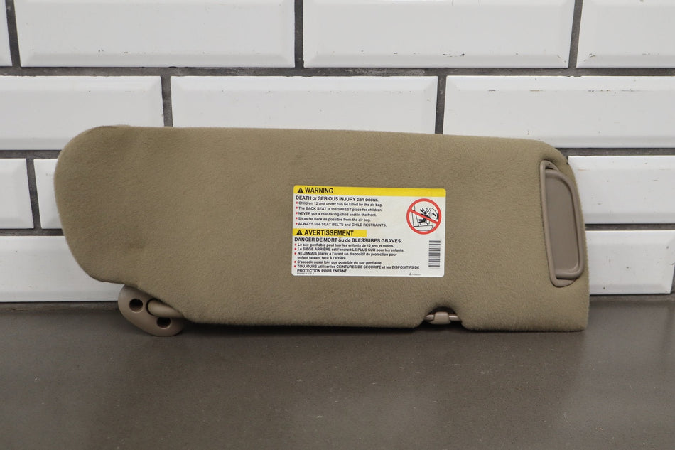 2002 Chevrolet Silverado 2500 HD Sun Visor Pair Left/Right Tan 52