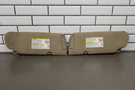 2002 Chevrolet Silverado 2500 HD Sun Visor Pair Left/Right Tan 52