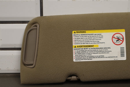 2002 Chevrolet Silverado 2500 HD Sun Visor Pair Left/Right Tan 52