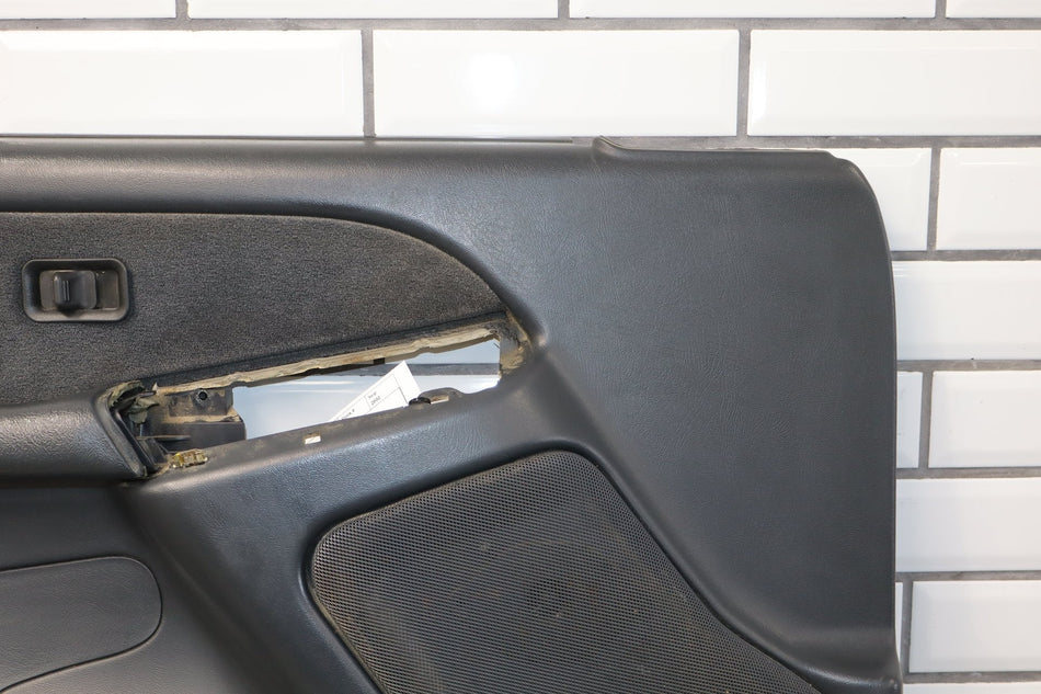 2002 Chevrolet Silverado 2500 Left Front Door Trim Panel Graphite 12