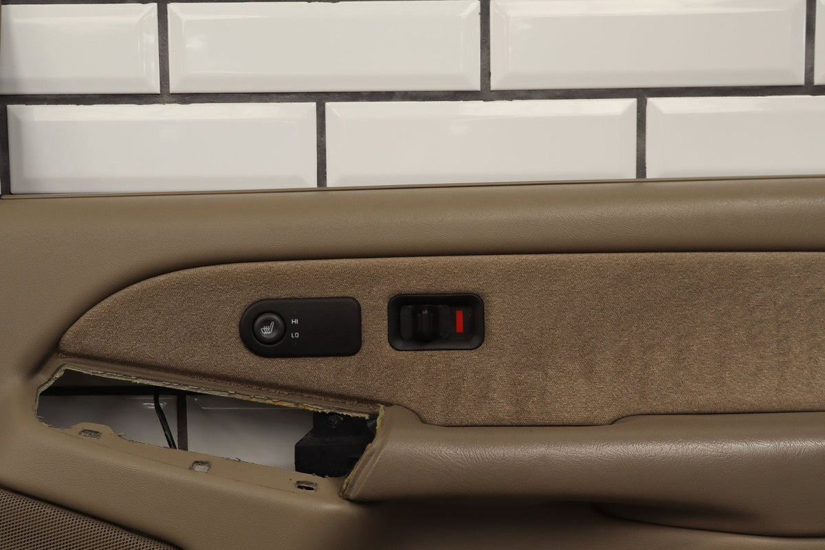 2002 Chevrolet Silverado 2500 Right Front Door Trim Panel Tan 522