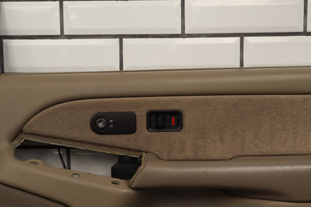 2002 Chevrolet Silverado 2500 Right Front Door Trim Panel Tan 522