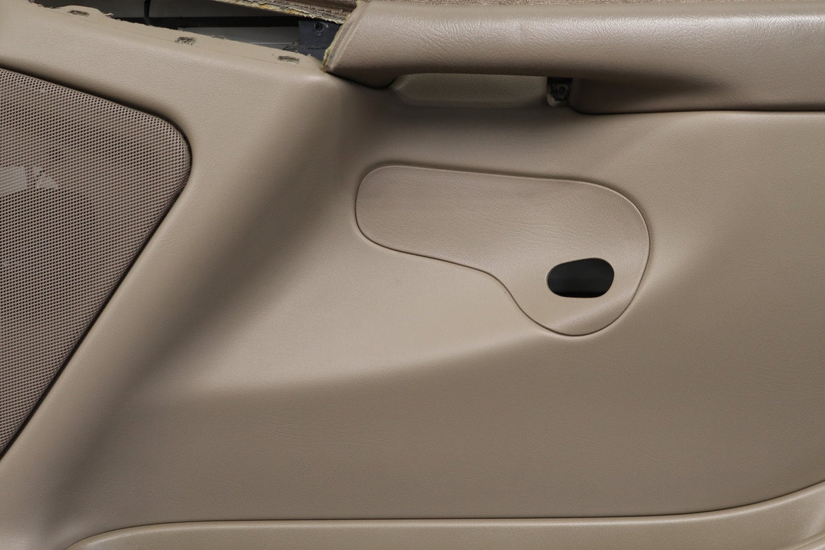 2002 Chevrolet Silverado 2500 Right Front Door Trim Panel Tan 522