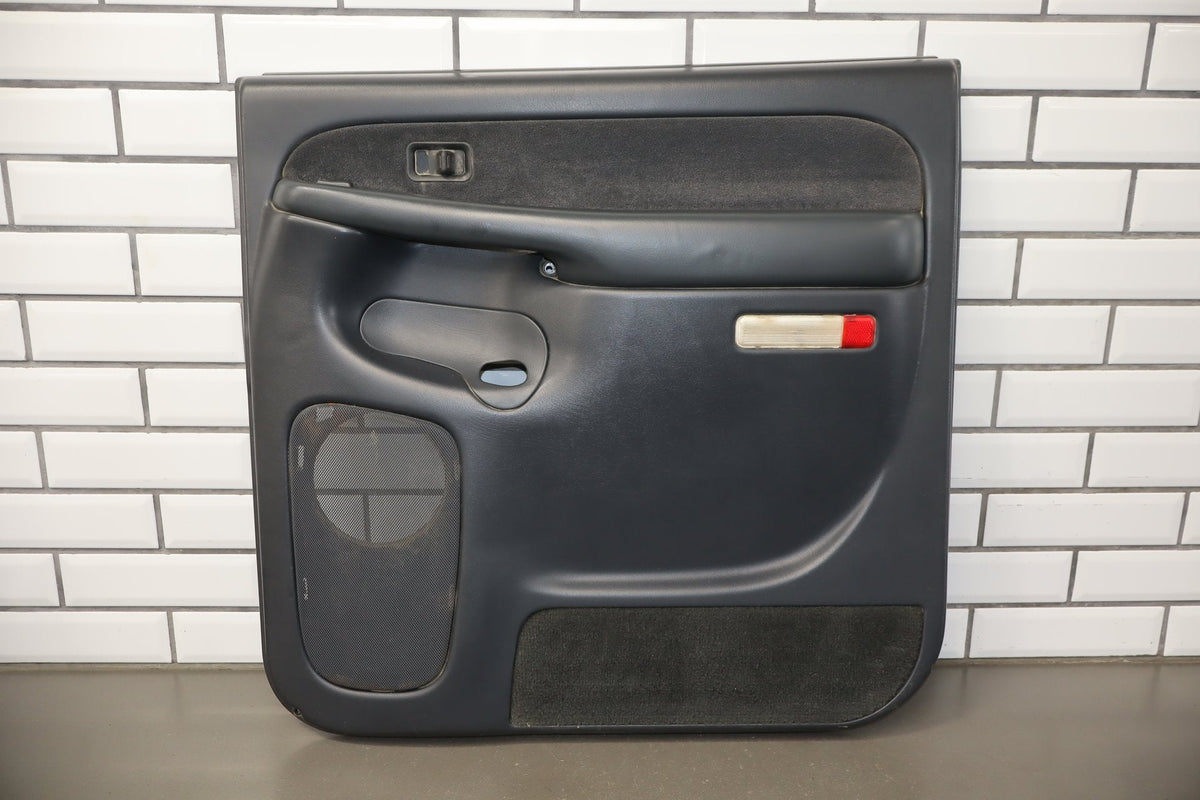 2002 Chevrolet Silverado 2500 Right Rear Door Trim Panel Graphite 12