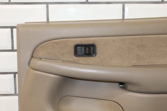 2002 Chevrolet Silverado 2500 Right Rear Door Trim Panel Light Neutral 52