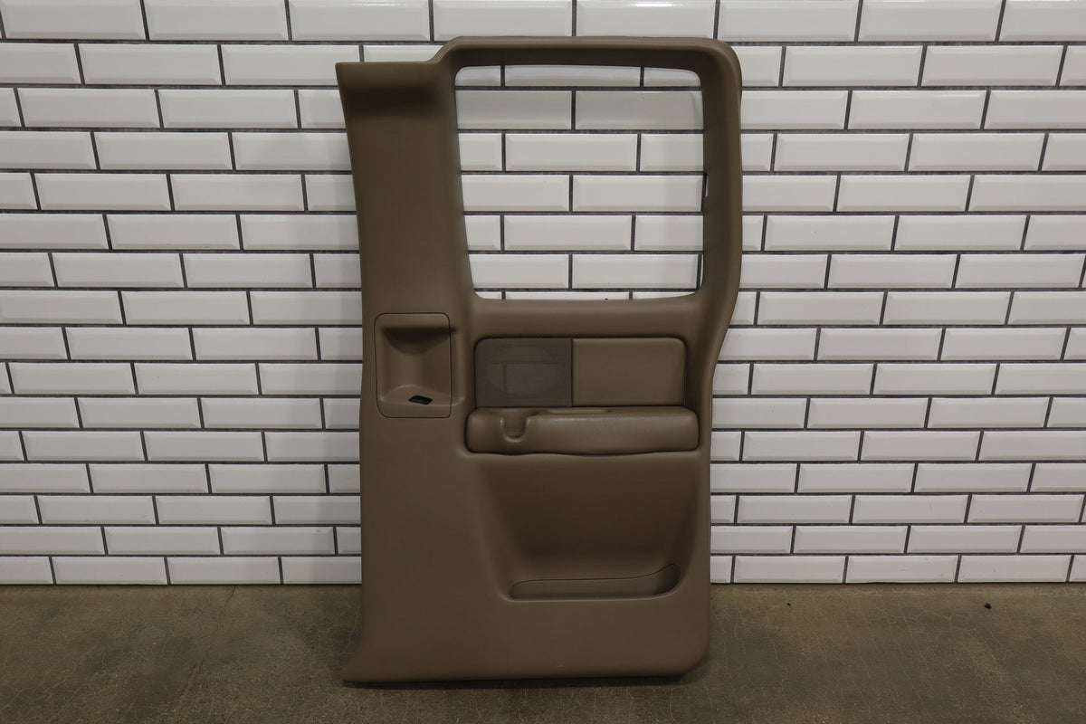 2002 Chevrolet Silverado 2500 Right Rear Door Trim Panel Tan 522