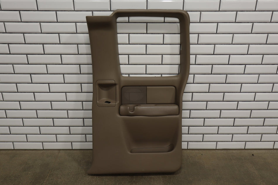 2002 Chevrolet Silverado 2500 Right Rear Door Trim Panel Tan 522