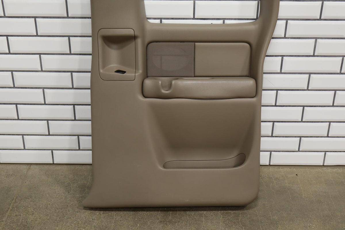 2002 Chevrolet Silverado 2500 Right Rear Door Trim Panel Tan 522