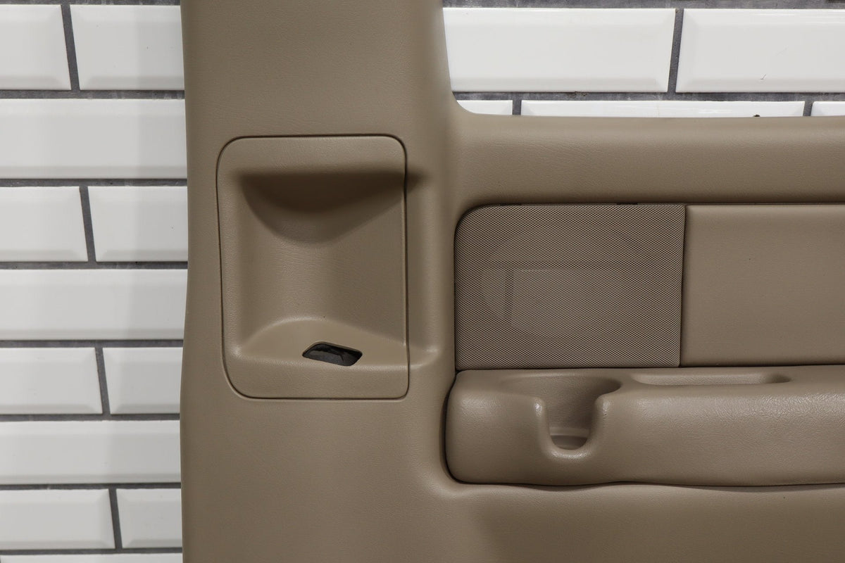 2002 Chevrolet Silverado 2500 Right Rear Door Trim Panel Tan 522