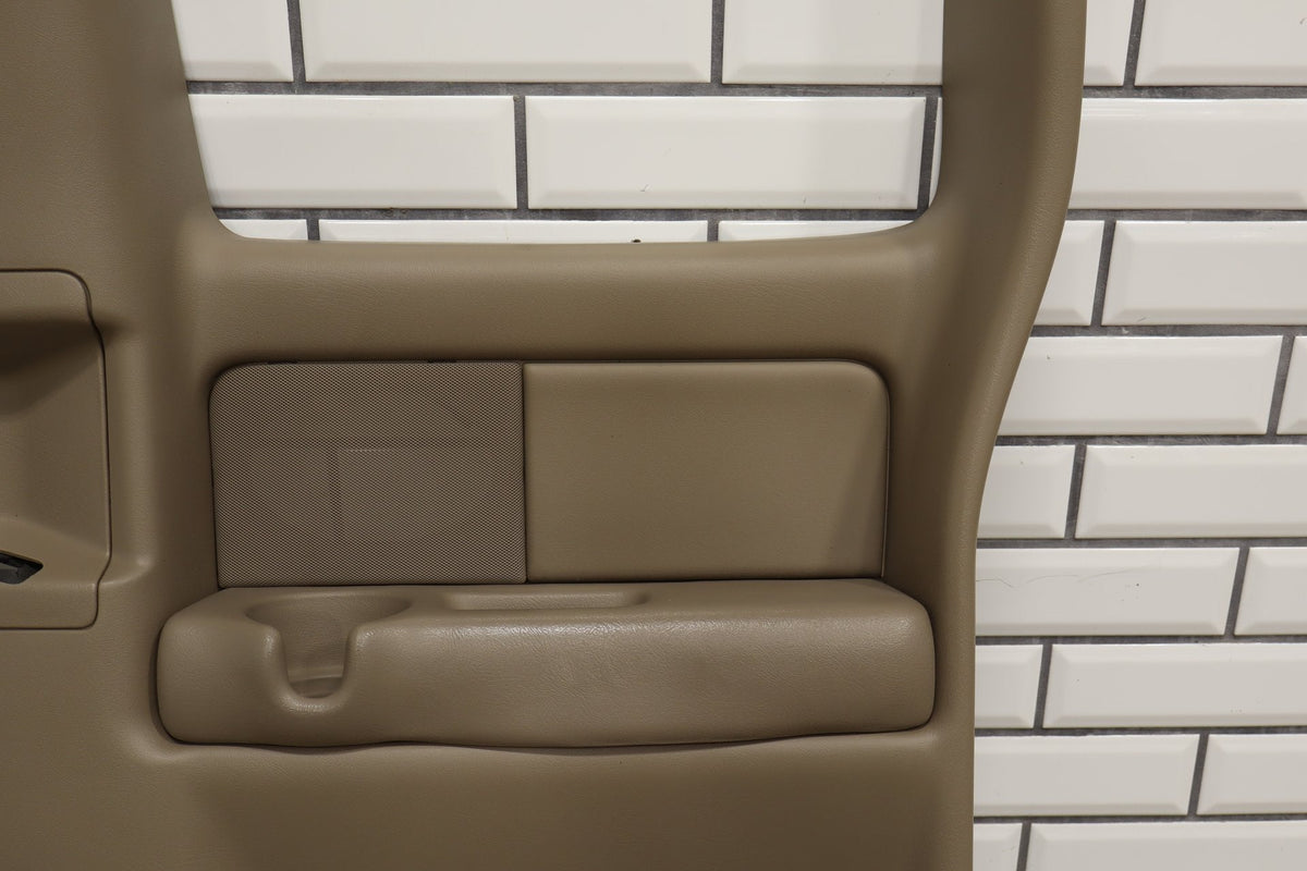 2002 Chevrolet Silverado 2500 Right Rear Door Trim Panel Tan 522