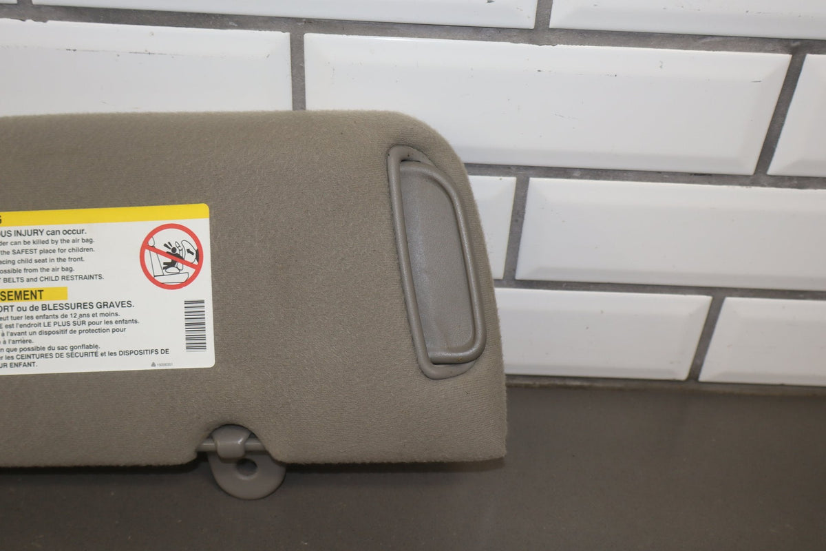 2002 Chevrolet Silverado 2500 Sun Visor Pair Left/Right Graphite 12