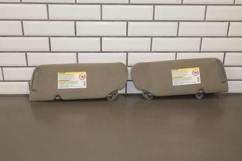 2002 Chevrolet Silverado 2500 Sun Visor Pair Left/Right Graphite 12