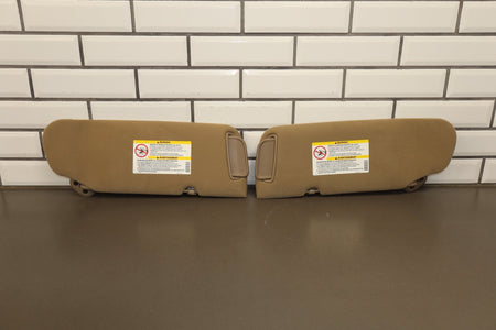 2002 Chevrolet Silverado 2500 Sun Visor Pair Left/Right Tan 522