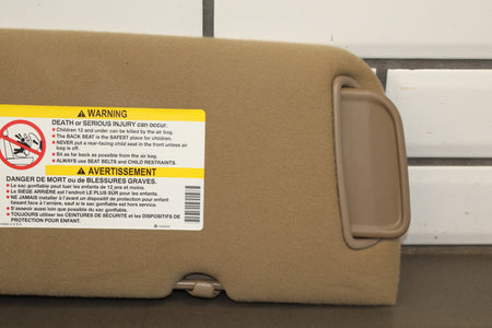 2002 Chevrolet Silverado 2500 Sun Visor Pair Left/Right Tan 522