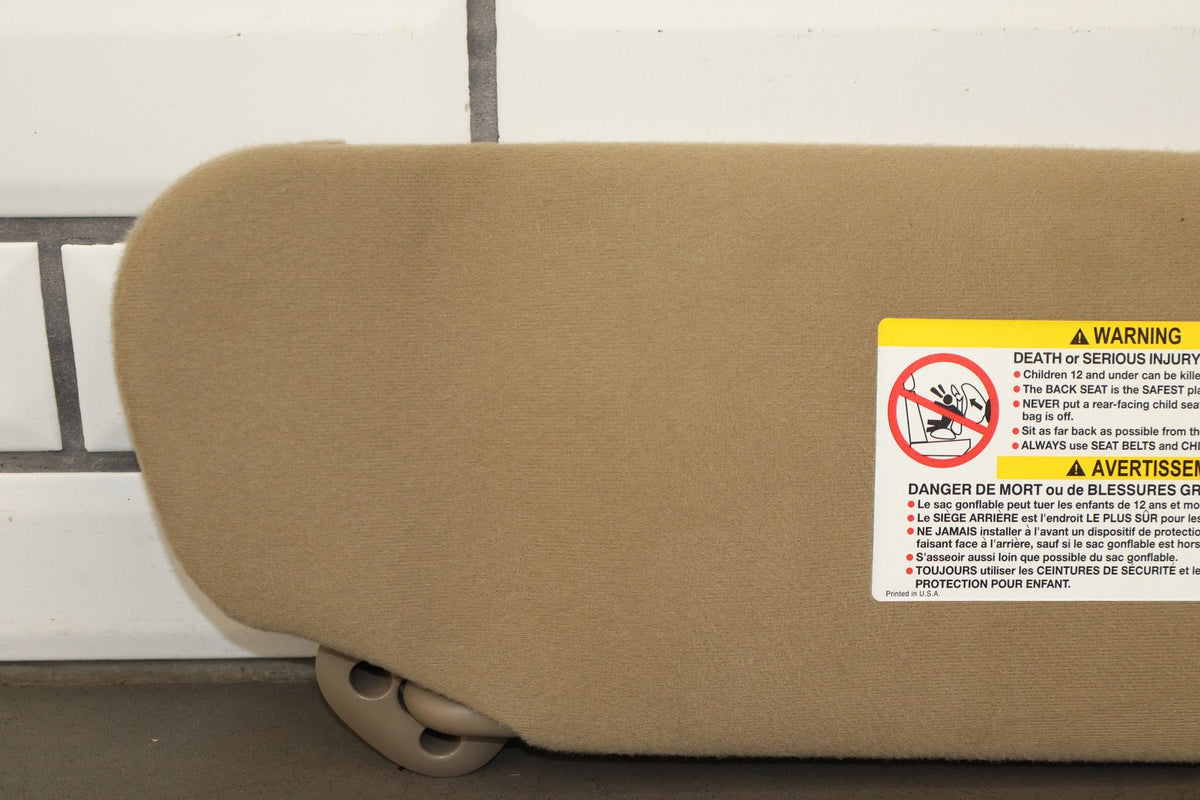 2002 Chevrolet Silverado 2500 Sun Visor Pair Left/Right Tan 522