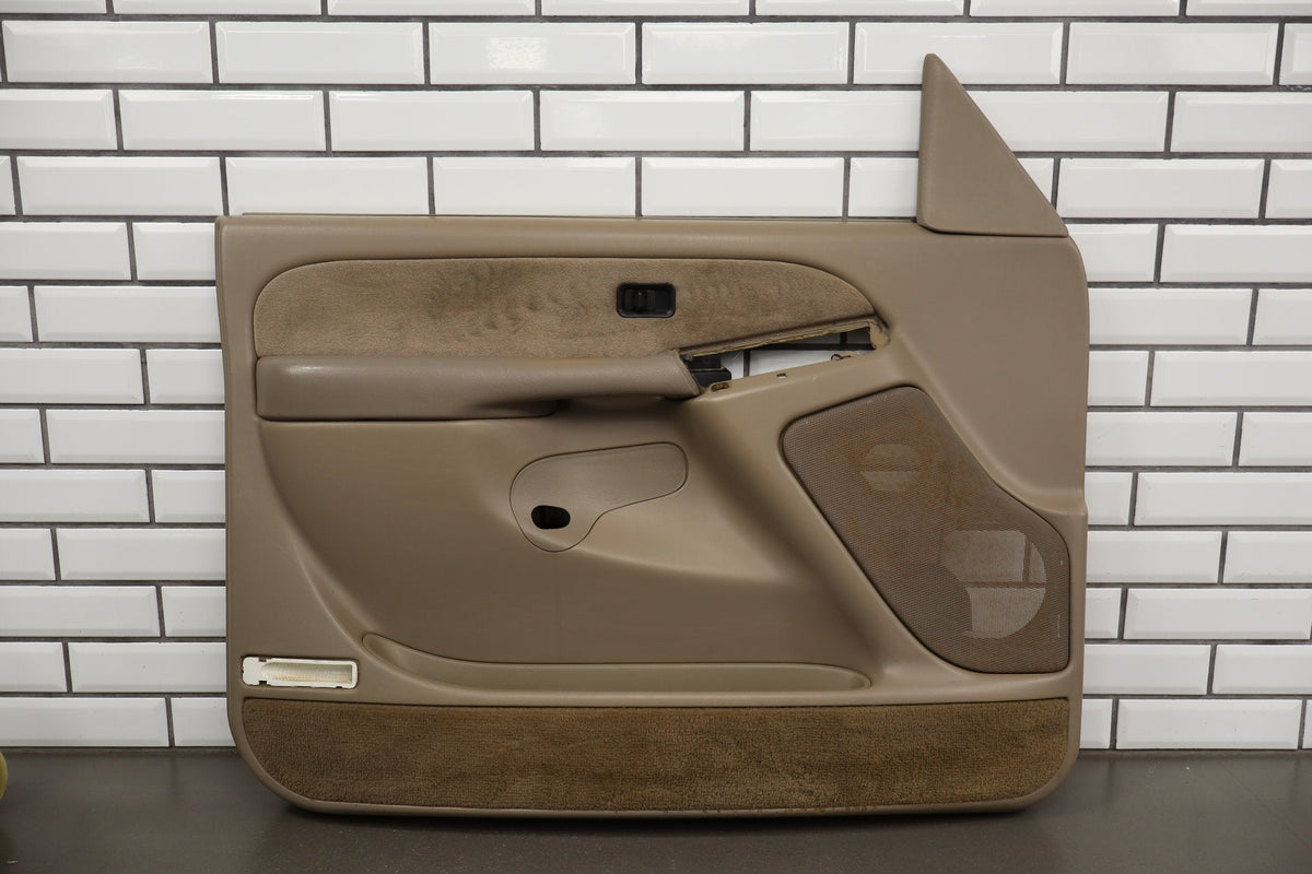 2002 Chevrolet Silverado Left Front Door Trim Panel Tan 52