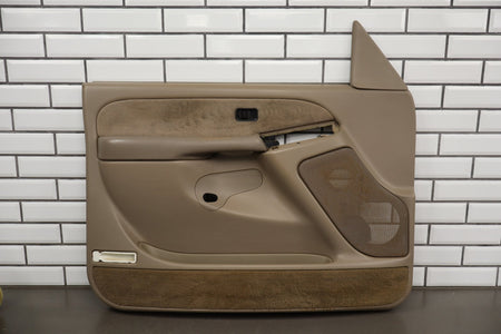 2002 Chevrolet Silverado Left Front Door Trim Panel Tan 52