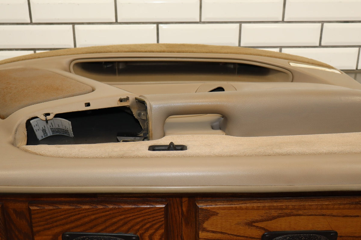 2002 Chevrolet Silverado Left Front Door Trim Panel Tan 52