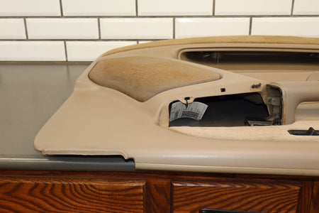 2002 Chevrolet Silverado Left Front Door Trim Panel Tan 52