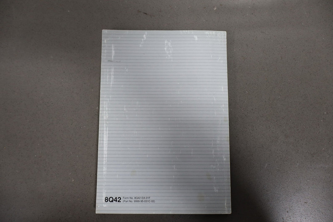 2002 Mazda Miata NB Special Edition Owners Manual & Warranty Info