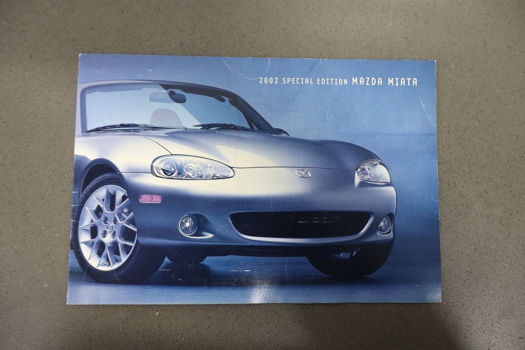 2002 Mazda Miata NB Special Edition Owners Manual & Warranty Info