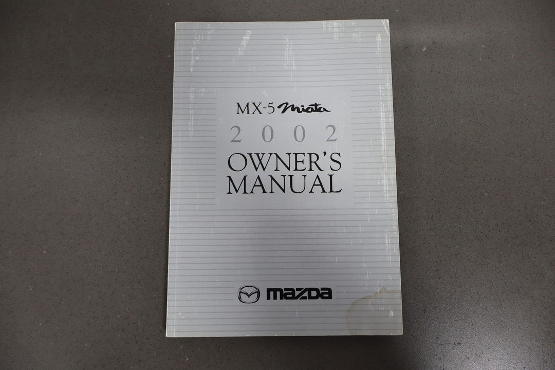 2002 Mazda Miata NB Special Edition Owners Manual & Warranty Info