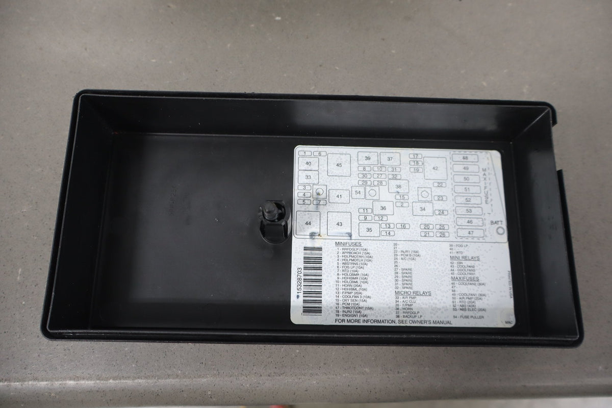 2003-2004 Chevrolet Corvette C5- Engine Fuse Box 10316193