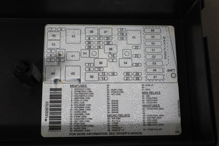 2003-2004 Chevrolet Corvette C5- Engine Fuse Box 10316193