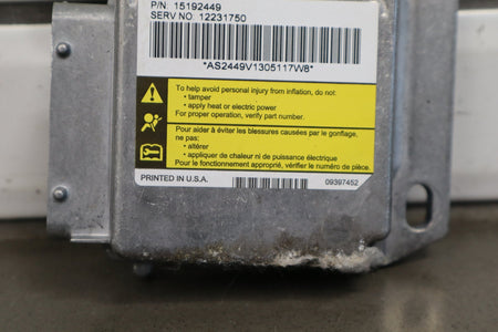 2003-2004 Hummer H2 SRS Module 15192449