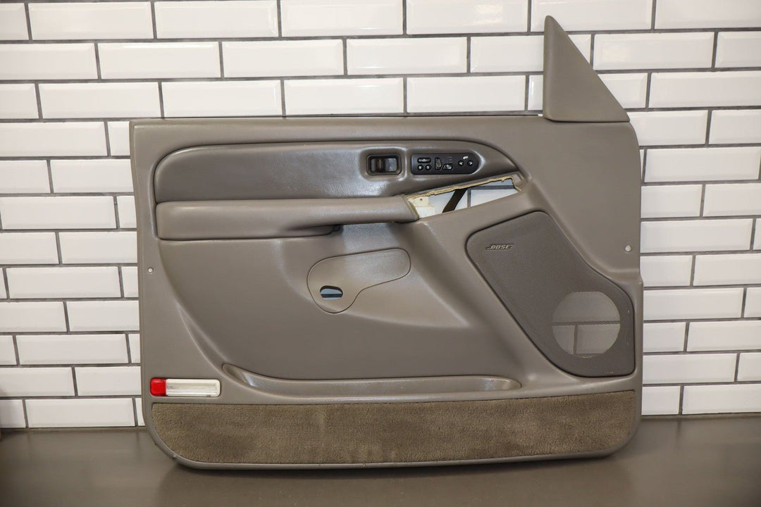 2003 - 2005 GMC Yukon Denali Left Front Door Trim Panel Grey