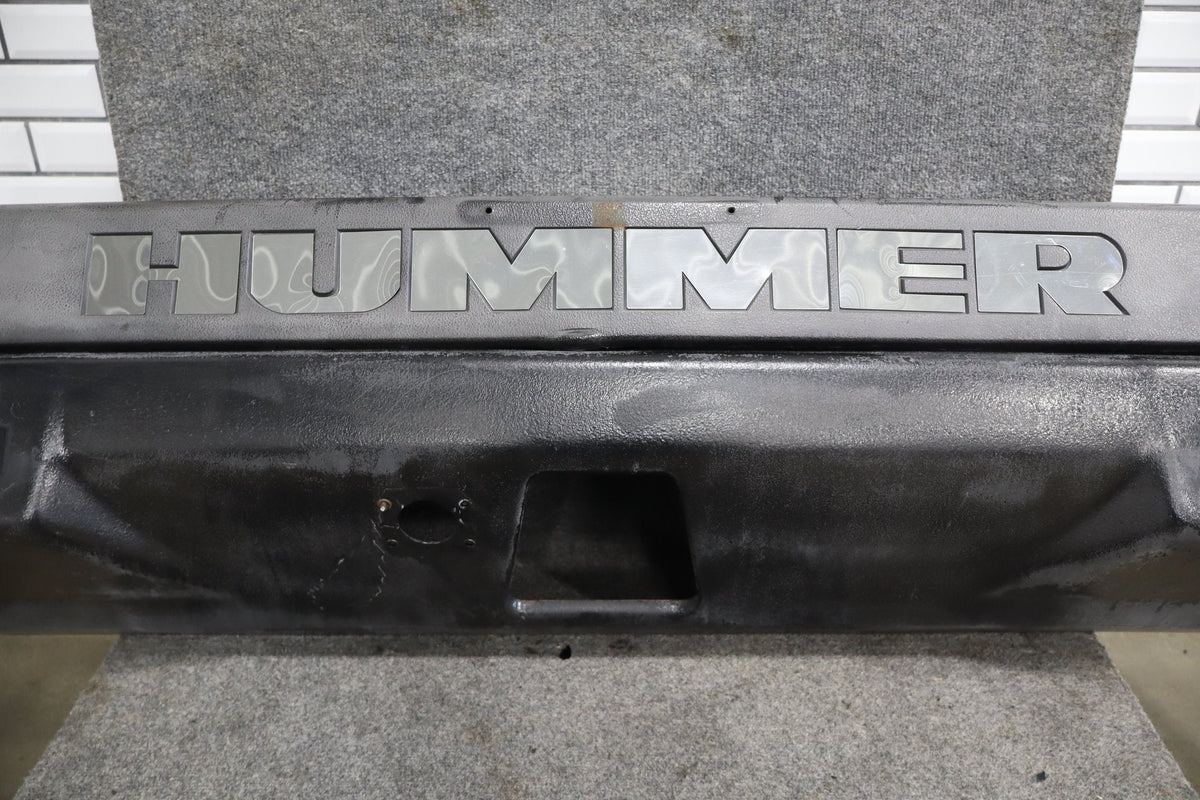 2003-2005 Hummer H2 SUV Rear Bumper Assembly W/ End Caps - Sun Fade, Drilled