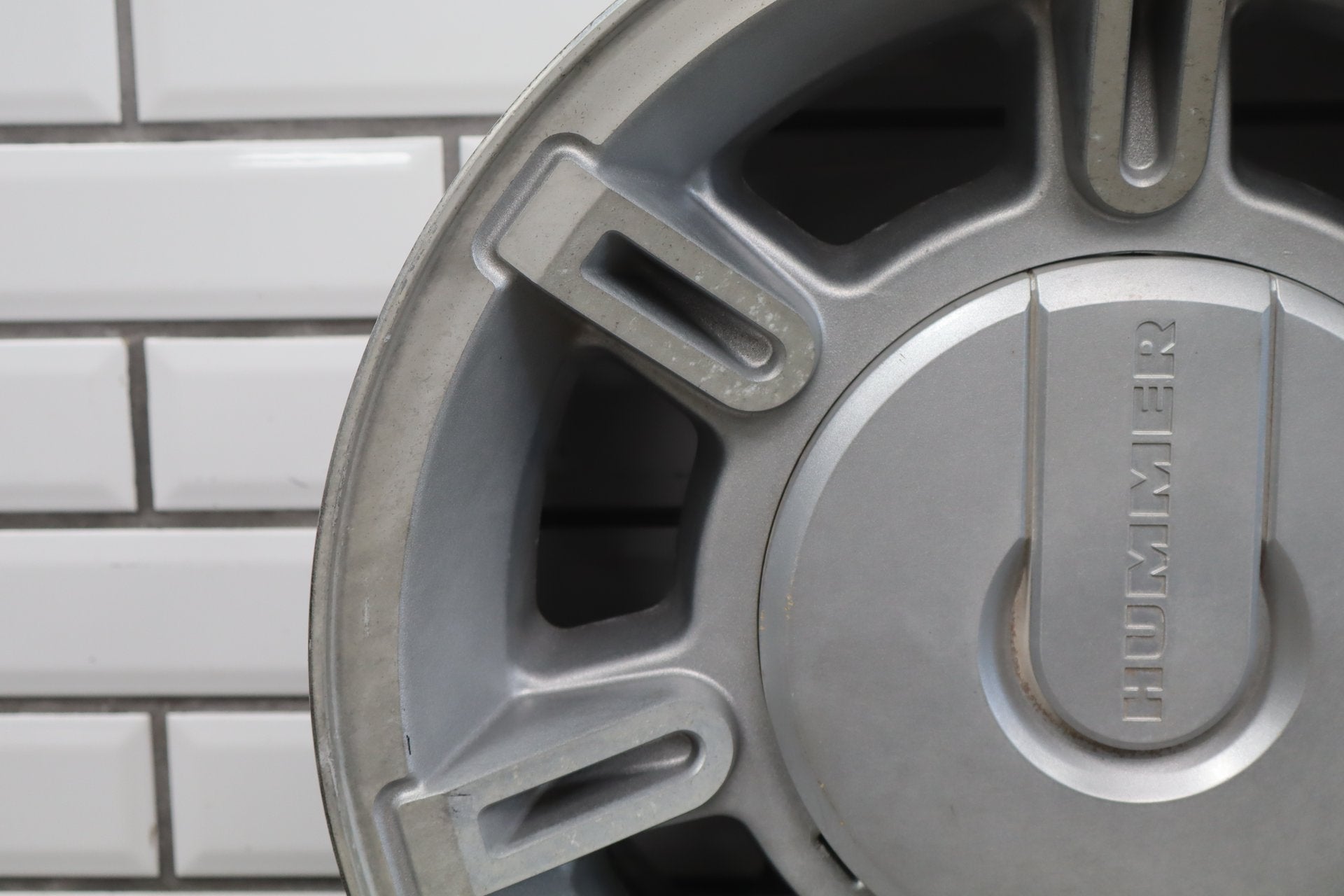 2003-2007 Hummer H2 17x8.5 OEM Wheel- Single Silver