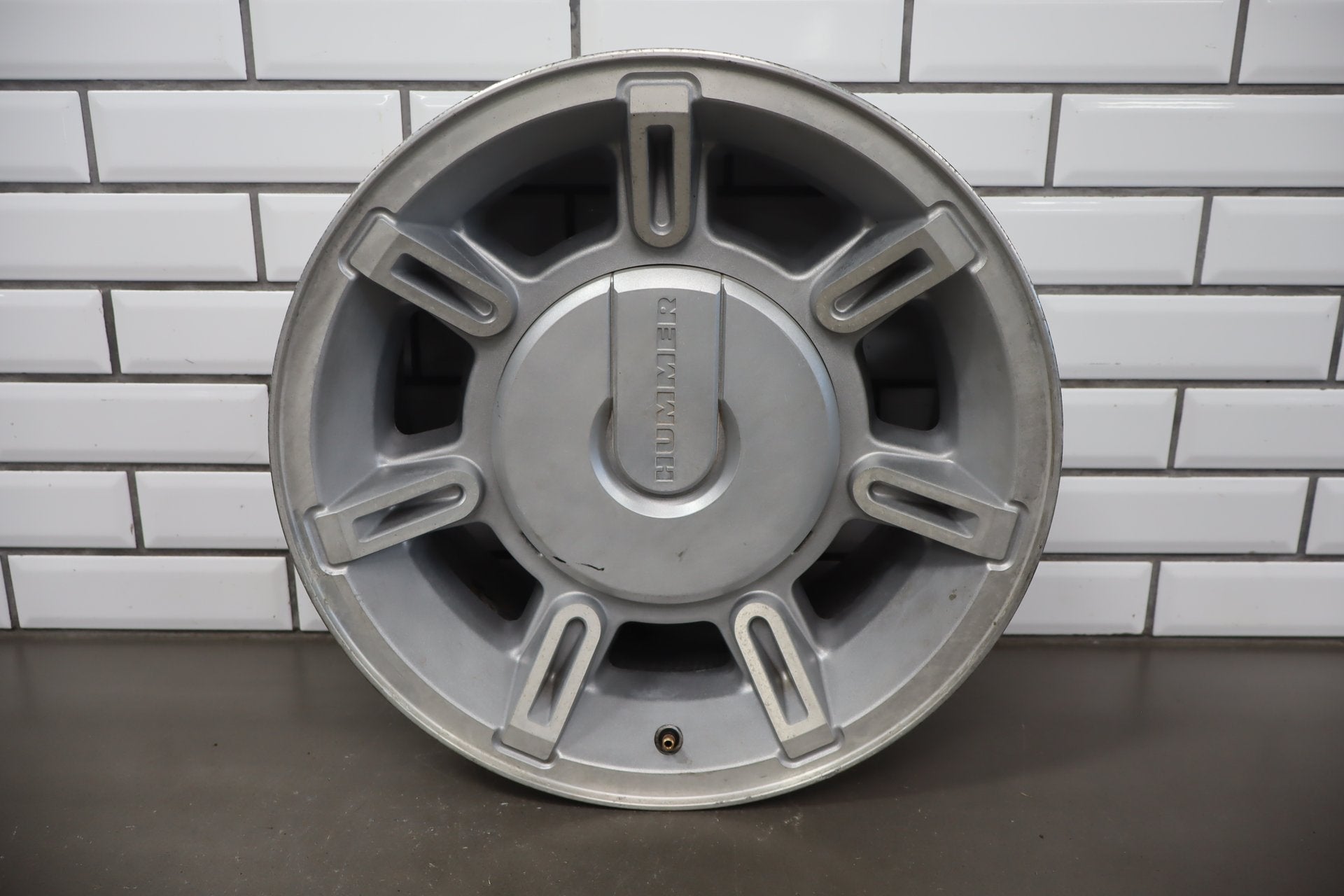 2003-2007 Hummer H2 17x8.5 OEM Wheel- Single Silver