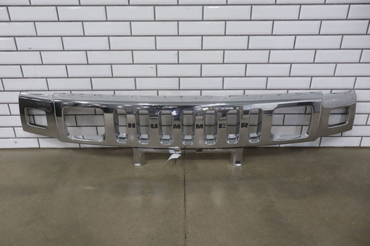 2003 - 2007 Hummer H2 OEM Upper Headlight Bumper Chrome Grille *1 Broken Tab*