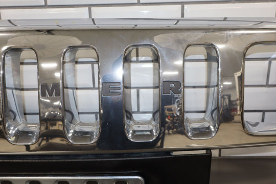 2003 - 2007 Hummer H2 OEM Upper Headlight Bumper Chrome Grille