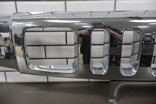 2003 - 2007 Hummer H2 OEM Upper Headlight Bumper Chrome Grille