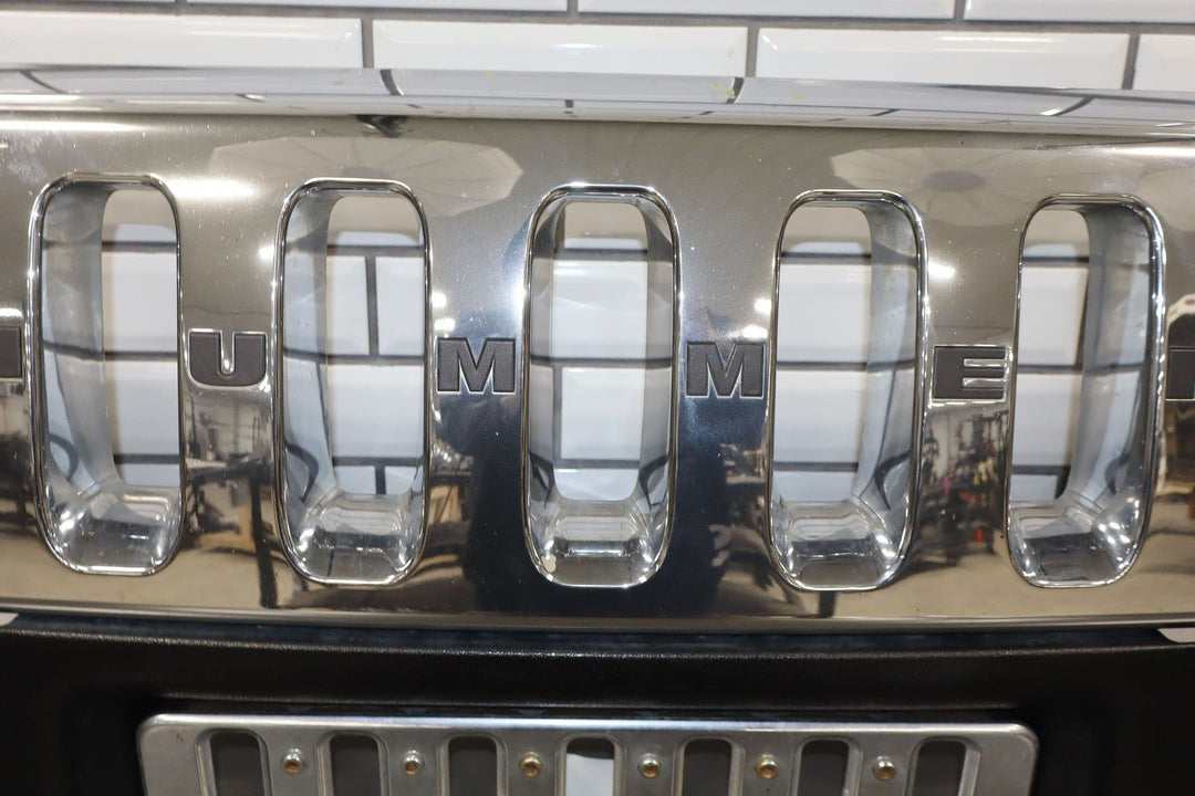 2003 - 2007 Hummer H2 OEM Upper Headlight Bumper Chrome Grille