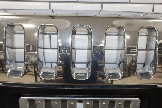 2003 - 2007 Hummer H2 OEM Upper Headlight Bumper Chrome Grille
