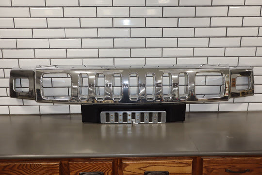 2003 - 2007 Hummer H2 OEM Upper Headlight Bumper Chrome Grille