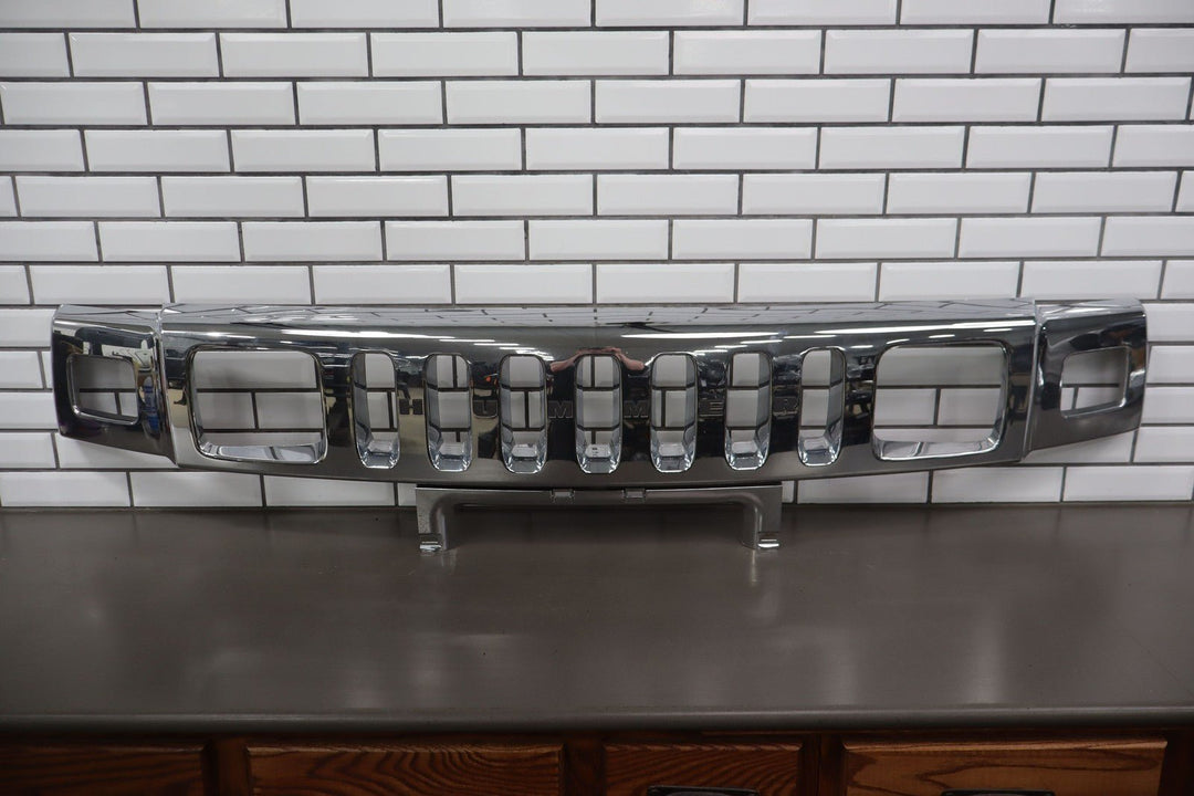 2003 - 2007 Hummer H2 OEM Upper Headlight Bumper Chrome Grille