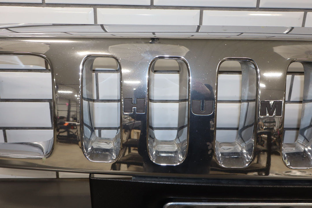 2003 - 2007 Hummer H2 OEM Upper Headlight Bumper Chrome Grille