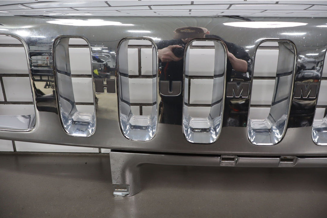 2003 - 2007 Hummer H2 OEM Upper Headlight Bumper Chrome Grille