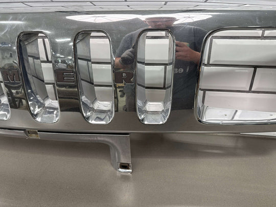 2003 - 2007 Hummer H2 OEM Upper Headlight Bumper Grille (Chrome) *Weathered*