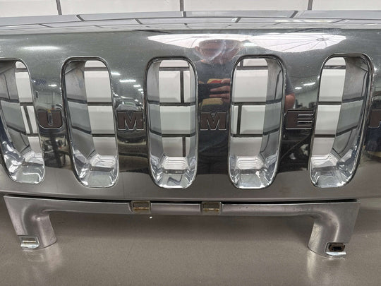 2003 - 2007 Hummer H2 OEM Upper Headlight Bumper Grille (Chrome) *Weathered*