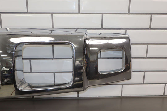 2003 - 2007 Hummer H2 OEM Upper Headlight Bumper Grille (Chrome) *Weathered*