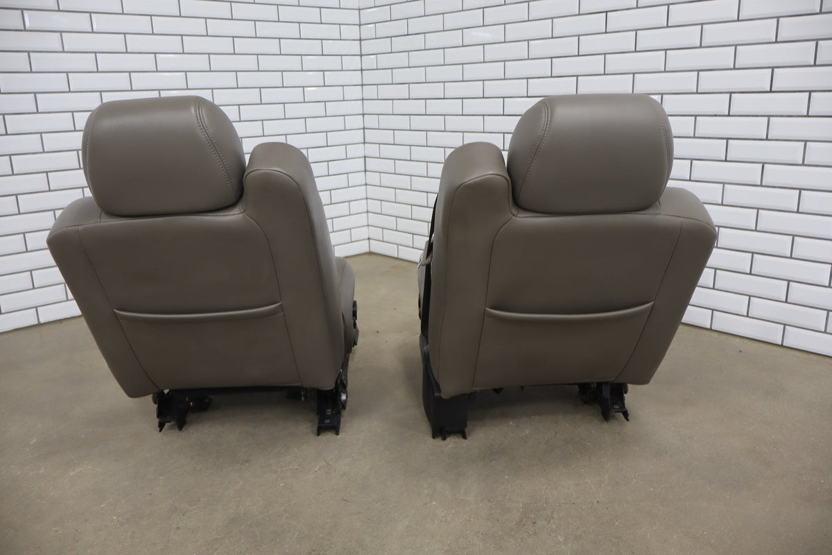 2003-2007 Hummer H2 SUV Leather Seats Set 1st & 2nd Row Wheat