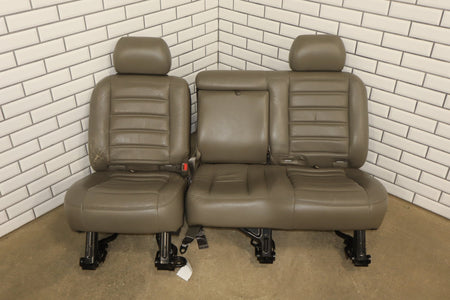 2003-2007 Hummer H2 SUV Leather Seats Set 1st & 2nd Row Wheat
