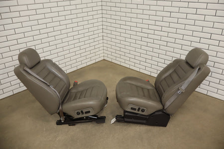 2003-2007 Hummer H2 SUV Leather Seats Set 1st & 2nd Row Wheat